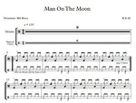 Man on the Moon R.E.M. Full Drum Transcription / Drum Sheet Music Franki Bio