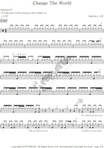 Change the World Babyface Full Drum Transcription / Drum Sheet Music COPYDRUM