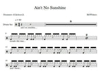 Ain't No Sunshine Bill Withers Full Drum Transcription / Drum Sheet Music Franki Bio