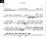 Skyfall Adele Full Drum Transcription / Drum Sheet Music Drum Sheet MX