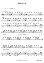 Supersonic Oasis Full Drum Transcription / Drum Sheet Music COPYDRUM