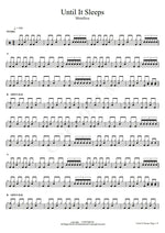Until It Sleeps Metallica Full Drum Transcription / Drum Sheet Music COPYDRUM