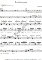 Running Away Hoobastank Full Drum Transcription / Drum Sheet Music COPYDRUM