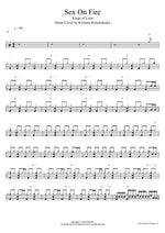 Sex on Fire (Kristina Rybalchenko Drum Cover) Kings of Leon Full Drum Transcription / Drum Sheet Music COPYDRUM