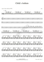 Child's Anthem Toto Full Drum Transcription / Drum Sheet Music COPYDRUM