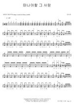 The One Who Must Leave (떠나야할 그사람) Insooni (인순이) Full Drum Transcription / Drum Sheet Music COPYDRUM