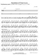 Sunshine of Your Love (Live in Los Angeles 2001) Eric Clapton Full Drum Transcription / Drum Sheet Music COPYDRUM