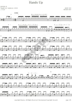 Hands Up Watercolor (워터칼라) Full Drum Transcription / Drum Sheet Music COPYDRUM