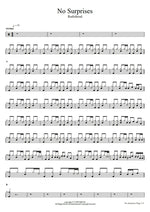 No Surprises Radiohead Full Drum Transcription / Drum Sheet Music COPYDRUM
