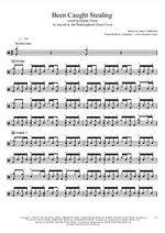 Been Caught Stealing Jane's Addiction Full Drum Transcription / Drum Sheet Music Realsongbook