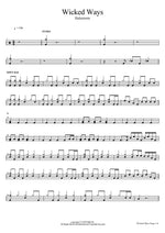 Wicked Ways Halestorm Full Drum Transcription / Drum Sheet Music COPYDRUM