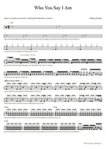 Who You Say I Am (Live) Hillsong Worship Full Drum Transcription / Drum Sheet Music COPYDRUM