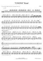 “UNIONS” Road Roselia Full Drum Transcription / Drum Sheet Music COPYDRUM