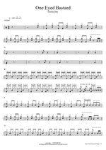 One Eyed Bastard Green Day Full Drum Transcription / Drum Sheet Music COPYDRUM