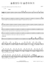 A Story Sadder Than Sorrow (슬픔보다 더 슬픈 이야기) Kim Beom Soo (김범수) Full Drum Transcription / Drum Sheet Music COPYDRUM