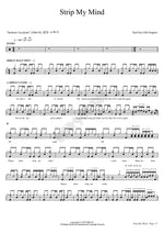 Strip My Mind Red Hot Chili Peppers Full Drum Transcription / Drum Sheet Music COPYDRUM