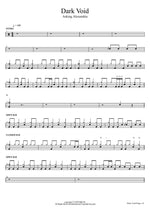 Dark Void Asking Alexandria Full Drum Transcription / Drum Sheet Music COPYDRUM