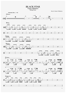 Black Star - Yngwie Malmsteen - Full Drum Transcription / Drum Sheet Music - AriaMus.com