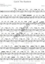 Catch the Rainbow Rainbow Full Drum Transcription / Drum Sheet Music COPYDRUM