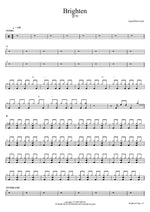 Brighten - Young Tak (영탁) drum sheet music