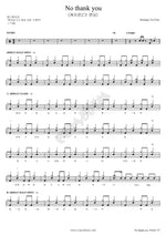 No Thank You (No Thank You) K On! Season 2 Ending (케이온2기엔딩) Full Drum Transcription / Drum Sheet Music COPYDRUM