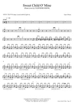 Sweet Child o' Mine (COOP3RDRUMM3R Drum Cover) Guns N' Roses Full Drum Transcription / Drum Sheet Music COPYDRUM