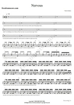 Nervous Gavin James Full Drum Transcription / Drum Sheet Music COPYDRUM