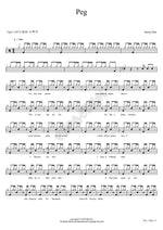 Peg Steely Dan Full Drum Transcription / Drum Sheet Music COPYDRUM