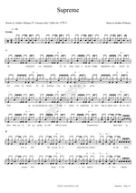 Supreme Robbie Williams Full Drum Transcription / Drum Sheet Music COPYDRUM