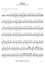 Happy (Troy Wright Drum Cover) Pharrell Williams Full Drum Transcription / Drum Sheet Music COPYDRUM