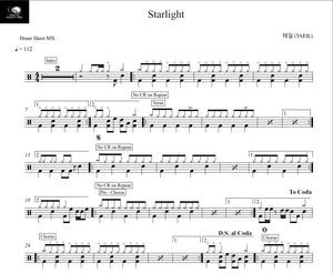 Starlight - Taeil (태일) - Full Drum Transcription / Drum Sheet Music - Drum Sheet MX