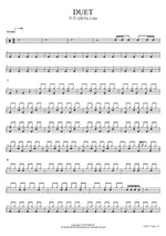 Duet - Zico (지코) and Lilas drum sheet music