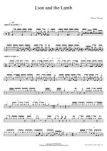 Lion and the Lamb Marcus Thomas Full Drum Transcription / Drum Sheet Music COPYDRUM
