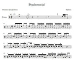 Psychosocial Slipknot Full Drum Transcription / Drum Sheet Music Franki Bio