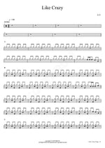 Like Crazy (Like Crazy) Jimin (지민) Full Drum Transcription / Drum Sheet Music COPYDRUM