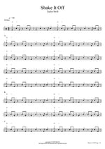 Shake It Off Taylor Swift Full Drum Transcription / Drum Sheet Music COPYDRUM