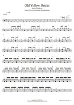 Old Yellow Bricks (Kristina Rybalchenko Drum Cover) Arctic Monkeys Full Drum Transcription / Drum Sheet Music COPYDRUM