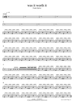 was it worth it Frank Sativa Full Drum Transcription / Drum Sheet Music COPYDRUM