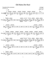 Old Habits Die Hard Air Supply Full Drum Transcription / Drum Sheet Music Jaslow Drum Sheets