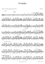 Everyday (Everyday) J US (제이어스) Full Drum Transcription / Drum Sheet Music COPYDRUM