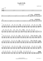Lush Life - Zara Larsson drum sheet music