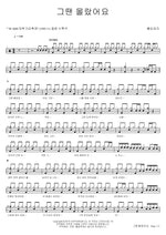 I Didn’t Know Back Then (그땐 몰랐어요) Restricted Entry (출입금지) Full Drum Transcription / Drum Sheet Music COPYDRUM