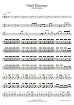 Black Diamond Stratovarius Full Drum Transcription / Drum Sheet Music COPYDRUM