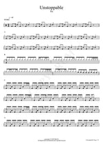 Unstoppable Sia Full Drum Transcription / Drum Sheet Music COPYDRUM