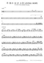 주 예수 내 산 소망 LIVING HOPE 아가파오 워십 (AGAPAO Worship) Full Drum Transcription / Drum Sheet Music COPYDRUM