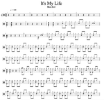 It's My Life Bon Jovi Full Drum Transcription / Drum Sheet Music Cyril Mayer