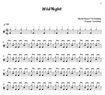 Wild Night Martha Reeves & The Vandellas Full Drum Transcription / Drum Sheet Music Sheets4Drummers