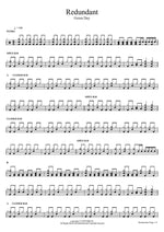 Redundant Green Day Full Drum Transcription / Drum Sheet Music COPYDRUM