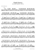 Funk Groove Steve Gadd Full Drum Transcription / Drum Sheet Music COPYDRUM