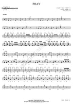 PRAY FTISLAND Full Drum Transcription / Drum Sheet Music COPYDRUM